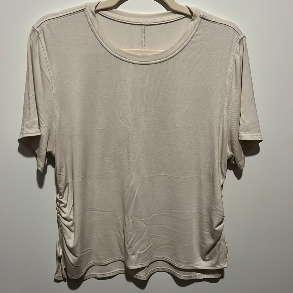 Lululemon ribbed side tie tee